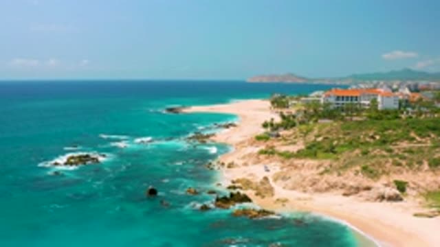 DREAMS BEACH BCS MEXICO-2020: Ocean Waves Crashing Water Island Beach Sand House