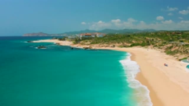 DREAMS BEACH BCS MEXICO-2020: A Bird's Eye View Of Beautiful Blue Waves Crashing