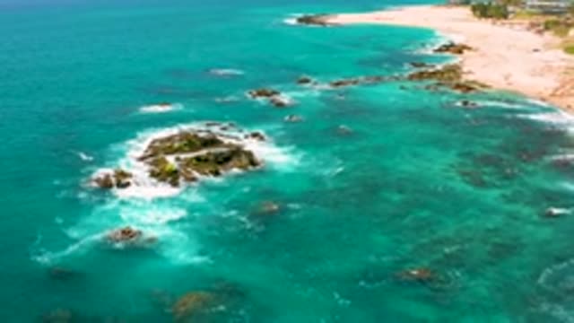 DREAMS BEACH BCS MEXICO-2020: Drone Footage Of Waves On A Beach