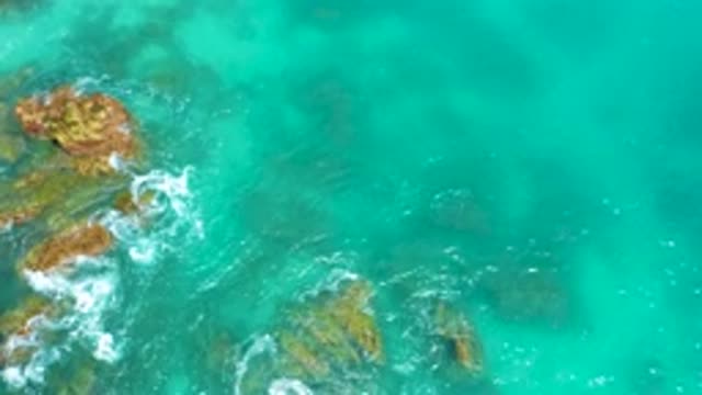 DREAMS BEACH BCS MEXICO-2020: Top View Of A Sea Coast With The Presence Of Stones