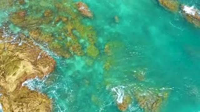 DREAMS BEACH BCS MEXICO-2020: Aerial Beautiful View Of Water Gently Passing