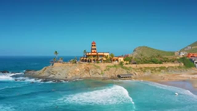 CERRITOS BCS MEXICO-2020: Tower On The Coast Caught By A Drone