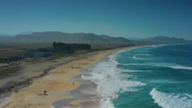 CERRITOS BCS MEXICO-2020: Bright Day Overlooking People On Beach