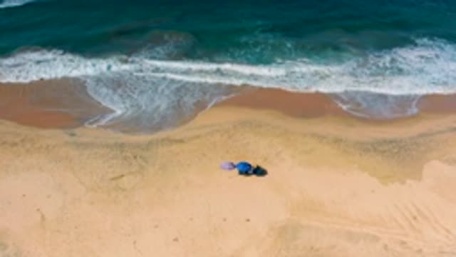 CERRITOS BCS MEXICO-2020: Waves Gently Lashing The Sandy Shores Of A Majestic