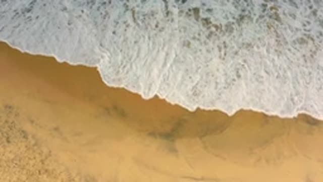 CERRITOS BCS MEXICO-2020: Flyover Of Waves Gently Crashing On A Beautiful And