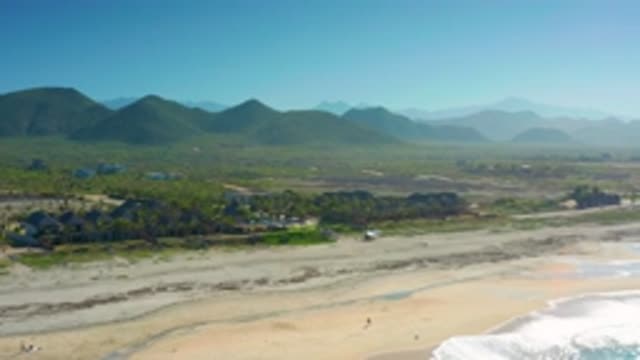CERRITOS BCS MEXICO-2020: Long Beach With Soft Sand and Tall Mountains Near It Green