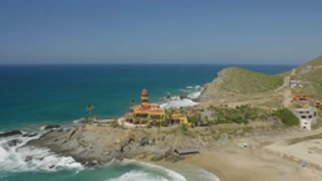 CERRITOS BCS MEXICO-2020: Aerial View Approaching This Structure That Sits Atop