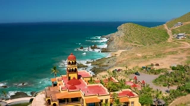 CERRITOS BCS MEXICO-2020: Pulling Away From Red Domed Building Sitting On Tree