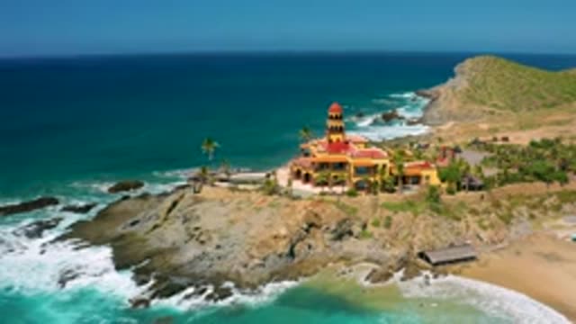 CERRITOS BCS MEXICO-2020: Beautiful View Of A Traditional Building By The Sea
