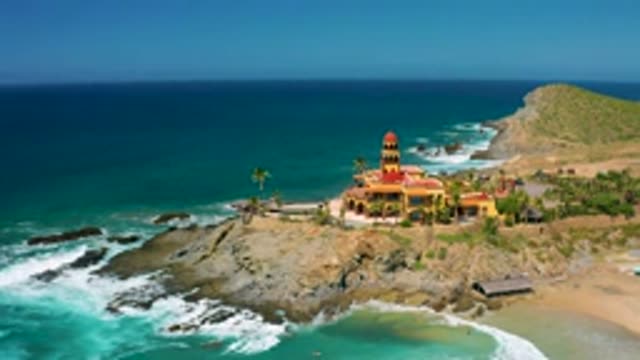 CERRITOS BCS MEXICO-2020: Top View Of A Coastal Ocean Scene