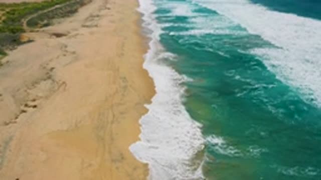CERRITOS BCS MEXICO-2020: Long Beach With Soft Sand Blue Clear Sea Water With