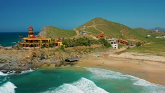 CERRITOS BCS MEXICO-2020: Mansion Overlooking A Beautiful Blue Ocean And Private Hilly Terrain