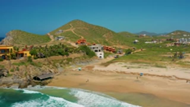 CERRITOS BCS MEXICO-2020: Coastal Village With Houses Next To Beach