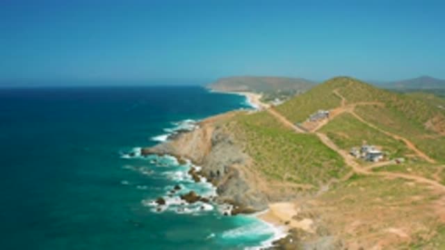 CERRITOS BCS MEXICO-2020: Drone Footage Of A Village By The Ocean Shore