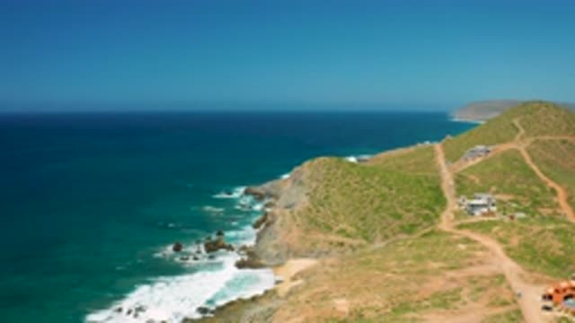 CERRITOS BCS MEXICO-2020: Small Parsley-Planted Village on Cliffside