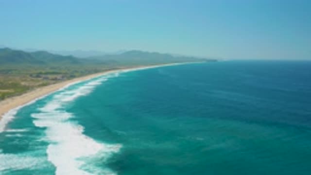 CERRITOS BCS MEXICO-2020: A Calm and Long Sea Water With Mild Waves