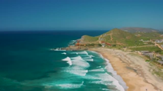 CERRITOS BCS MEXICO-2020: Tall Mountains With Long Beach Crystal Clear Blue Sea