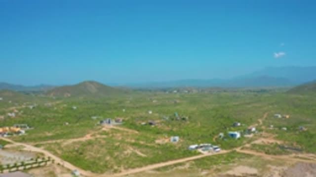 CERRITOS BCS MEXICO-2020: Aerial View Of Greenery And The Hills