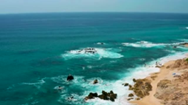SECRETS MARQUIS LOS CABOS MEXICO-2020: Waves Of Clear Green Blue Ocean Water