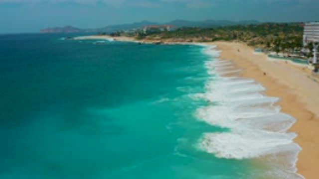 SECRETS MARQUIS LOS CABOS MEXICO-2020: Flying View Of A Beautiful Beach With Crystal Clear Waters
