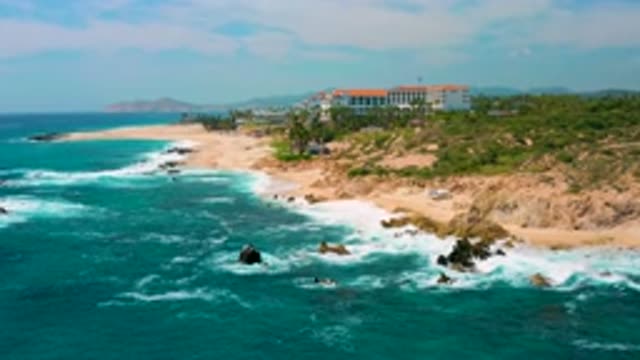 SECRETS MARQUIS LOS CABOS MEXICO-2020: Aerial Footage Of A Camera Moving Closer