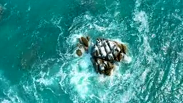 SECRETS MARQUIS LOS CABOS MEXICO-2020: Waves Crash Against Lonely Rocks In The