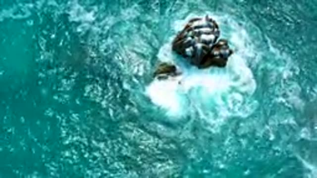 SECRETS MARQUIS LOS CABOS MEXICO-2020: Ocean Water Swirling Around Two Rocks