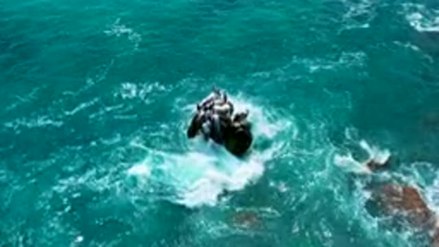 SECRETS MARQUIS LOS CABOS MEXICO-2020: Aerial Rock Blue Water Waves Crashing