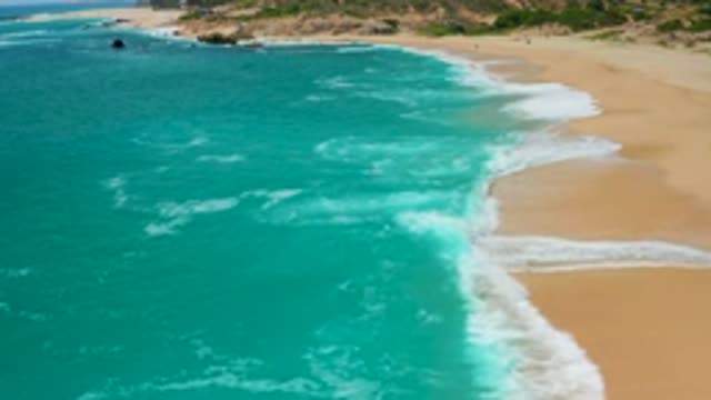 SECRETS MARQUIS LOS CABOS MEXICO-2020: Waves Crashing On A Deserted Beach On A