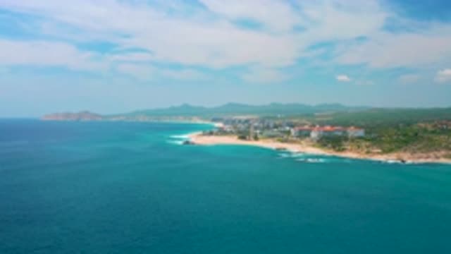 SECRETS MARQUIS LOS CABOS MEXICO-2020: White Clouds Over Long Beach and Gentle Waves