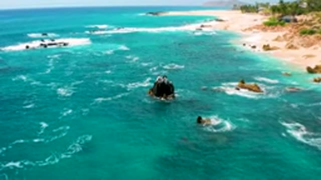 SECRETS MARQUIS LOS CABOS MEXICO-2020: Drone Footage Of Bright Blue Water