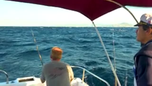 CABO SAN LUCAS MEXICO-2020: Three Friends Enjoy Their Holidays On A Small Boat