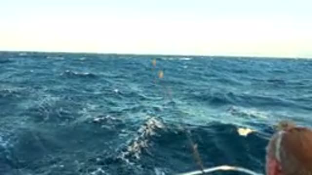 CABO SAN LUCAS MEXICO-2020: Man On His Speed Boat Fishing In The Open Sea In