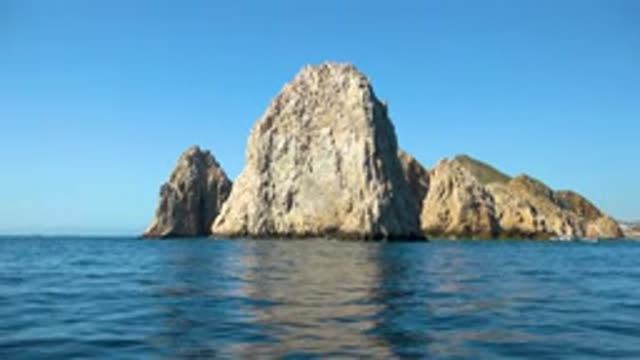 CABO SAN LUCAS MEXICO-2020: A Rock Formation On The High Seas That Demonstrates