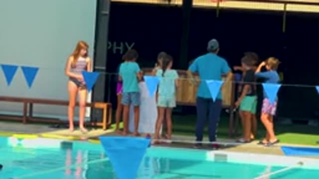 CABO SAN LUCAS MEXICO-2020: Adults And Children At Swimming Pool With Children