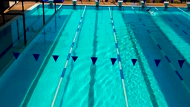 CABO SAN LUCAS MEXICO-2020: View Of The Clear Blue Waters Of An Outdoor Swimming Pool