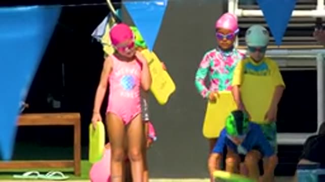 CABO SAN LUCAS MEXICO-2020: A Kid In A Swimming Pool
