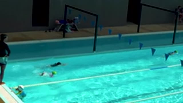 CABO SAN LUCAS MEXICO-2020: A Kid Having Fun While Learning To Swim