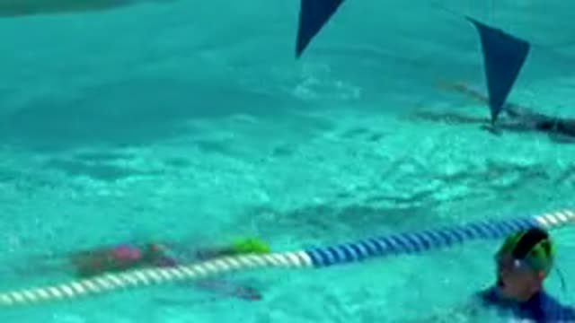 CABO SAN LUCAS MEXICO-2020: Cute Young Children Swimming Lastly In The Clear