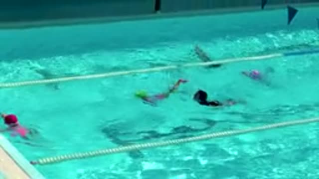 CABO SAN LUCAS MEXICO-2020: Boys And Girls Swimming In Swimming Pool In Front Of