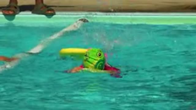 CABO SAN LUCAS MEXICO-2020: Children Laughing And Having Fun Playing In The Pool