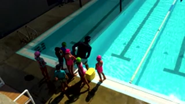 CABO SAN LUCAS MEXICO-2020: Young Children Standing Near The Pool