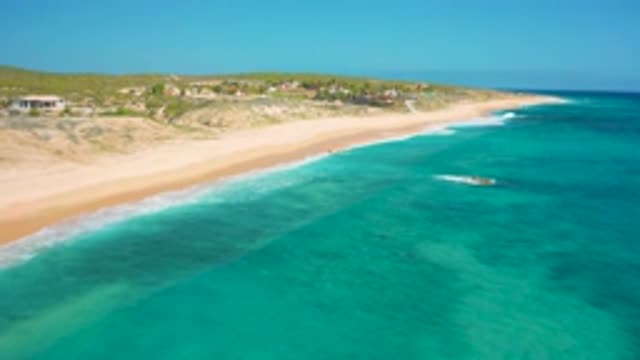 EL CARDONCITO BCS MEXICO-2020: The Crystal Sea Water With Mild Waves Coming