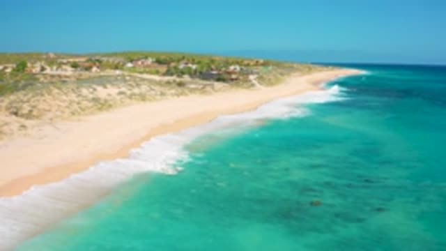 EL CARDONCITO BCS MEXICO-2020: Lonely And Beautiful Beach With Sea Water And Waves