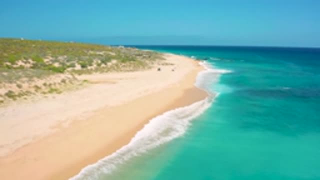 EL CARDONCITO BCS MEXICO-2020: Empty Serene Beach with Crystal Blue Waters