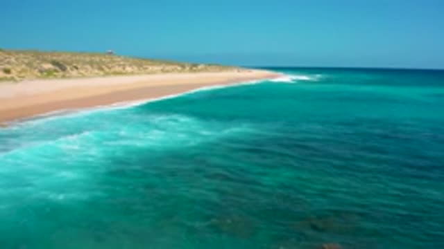 EL CARDONCITO BCS MEXICO-2020: Beautiful Beach Landscape Drone Footage Blue
