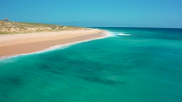 EL CARDONCITO BCS MEXICO-2020: Sweeping Aerial View Of Beautiful Blue Green
