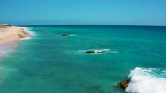 EL CARDONCITO BCS MEXICO-2020: Big Rock Sinking Inside The Sea White Strong