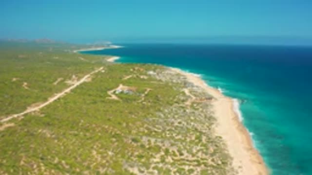 EL CARDONCITO BCS MEXICO-2020: Long Beach With Soft Sand Blue Clear Sea Water