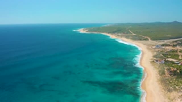 EL CARDONCITO BCS MEXICO-2020: Fly Above The Turquoise Sea And White Beach